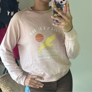 Women’s Faherty Brand Pink Graphic Sweater